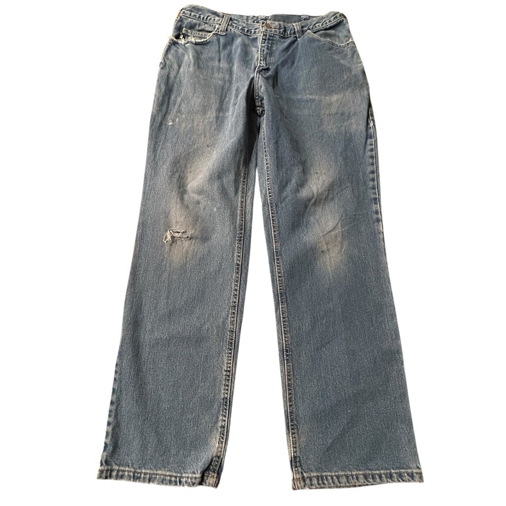 Carhartt‎ Men's FR Relaxed Fit Jeans 36x32 (36x31) Distressed Denim Utility Farm